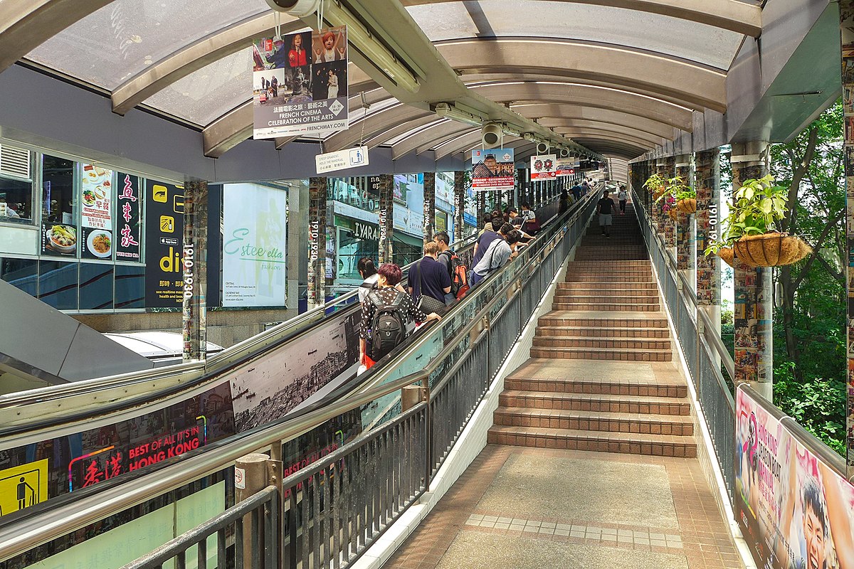 escalier roulant hong kong
