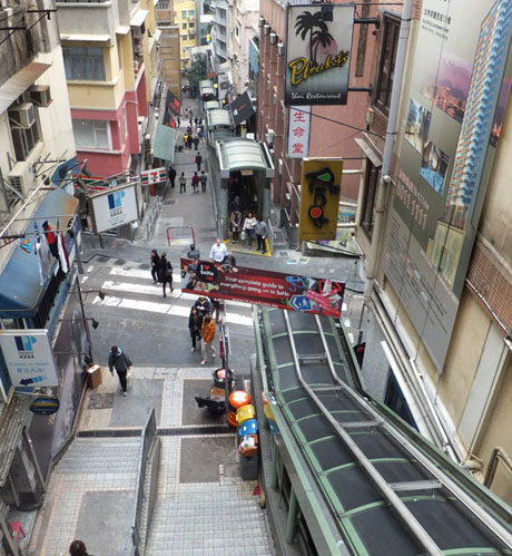 escalier roulant hong kong