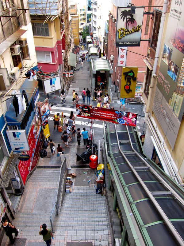escalier roulant hong kong