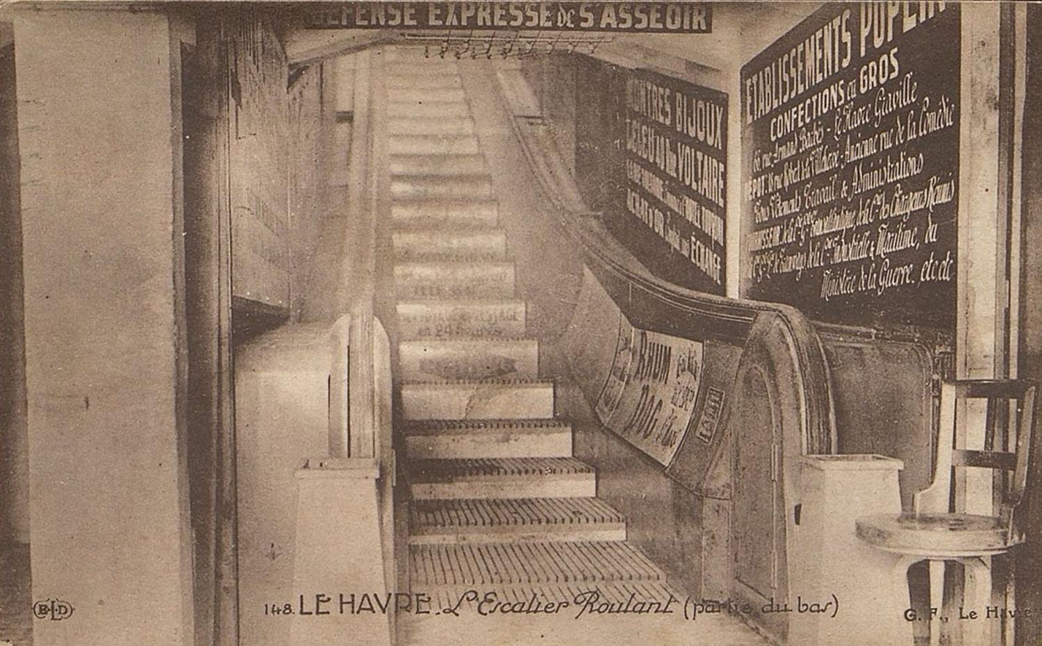 escalier roulant le havre