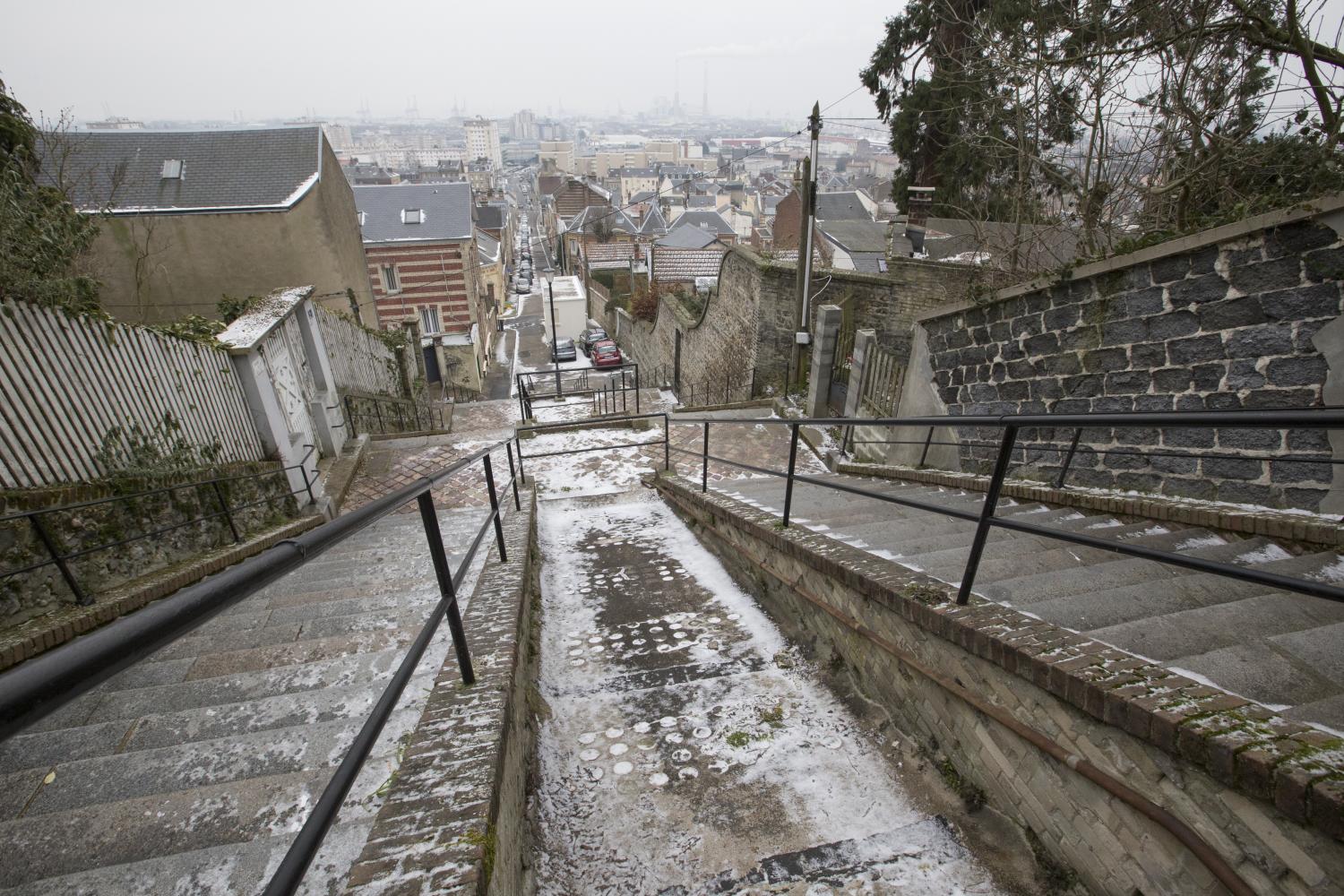 escalier roulant le havre