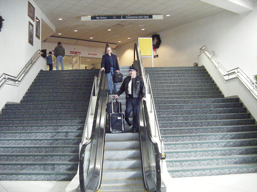escalier roulant poussette