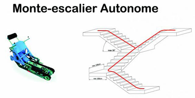monte escalier autonome