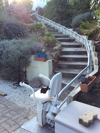 monte escalier electrique exterieur