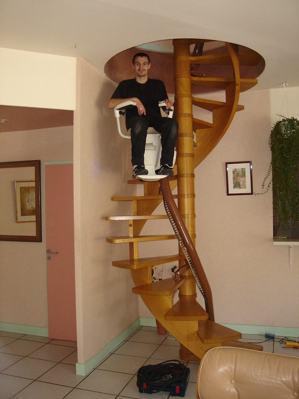 monte escalier en colimacon